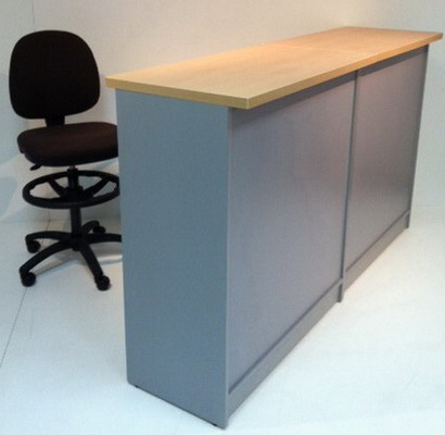 mostradores de recepcion de madera economicos